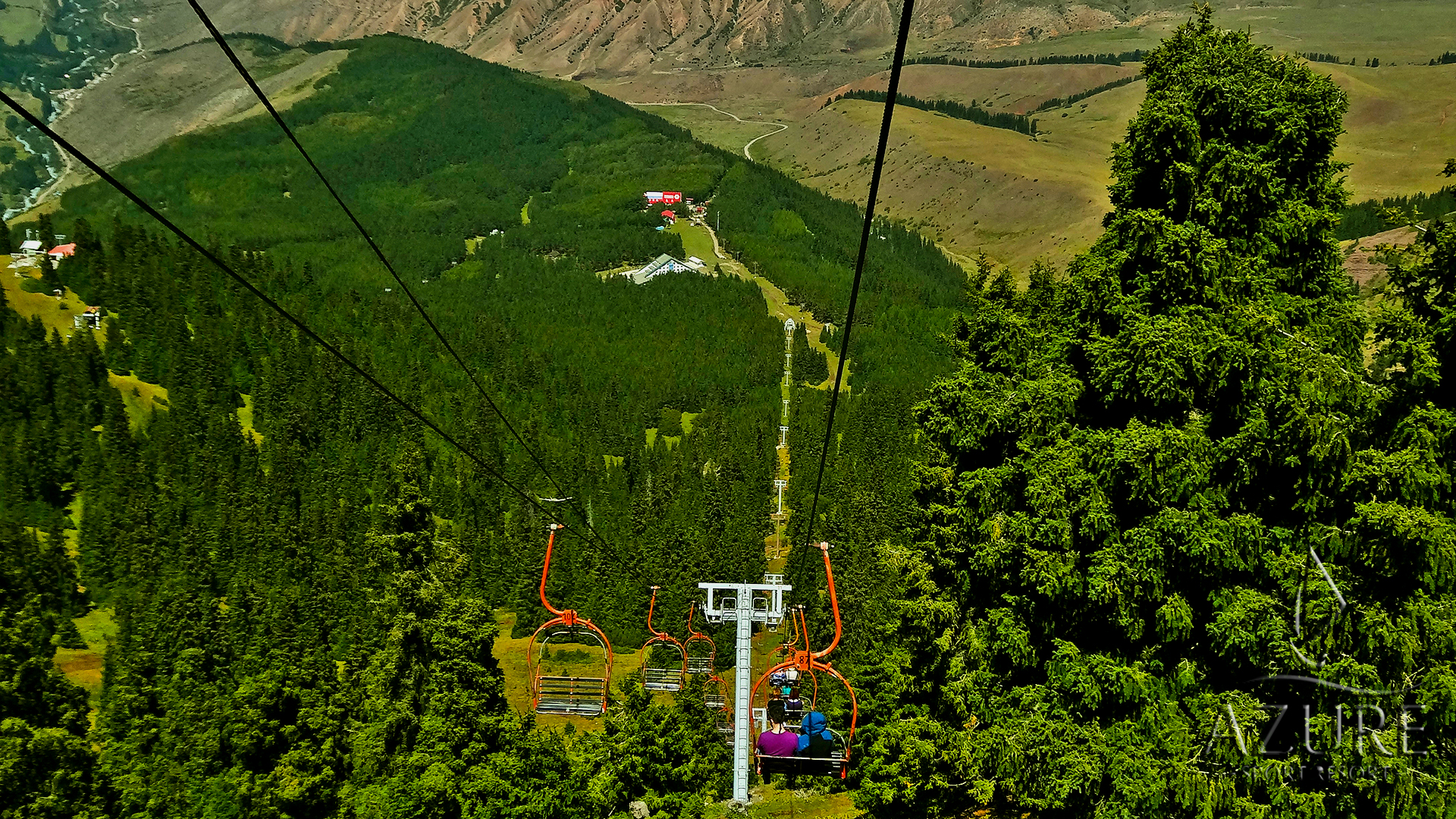 горнолыжная база Каракол экскурсии лес природа лето горы Тянь-Шань